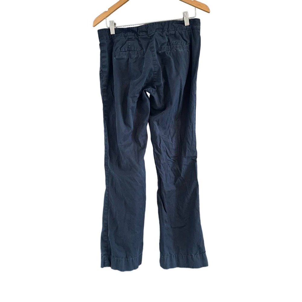 CAbi #252L Step Out Trouser Navy Blue Chino Pants Wide Leg Size 4 - Picture 3 of 10